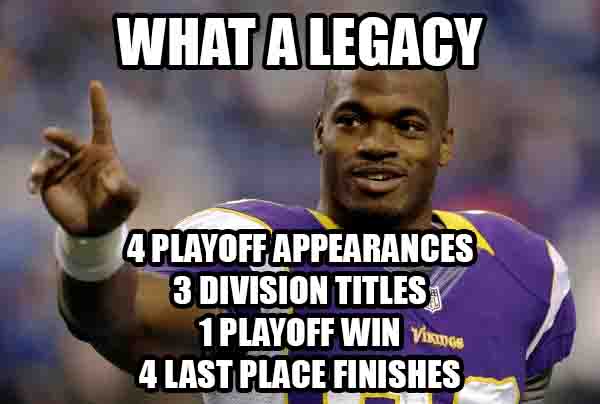 Adrian Peterson Failure Legacy